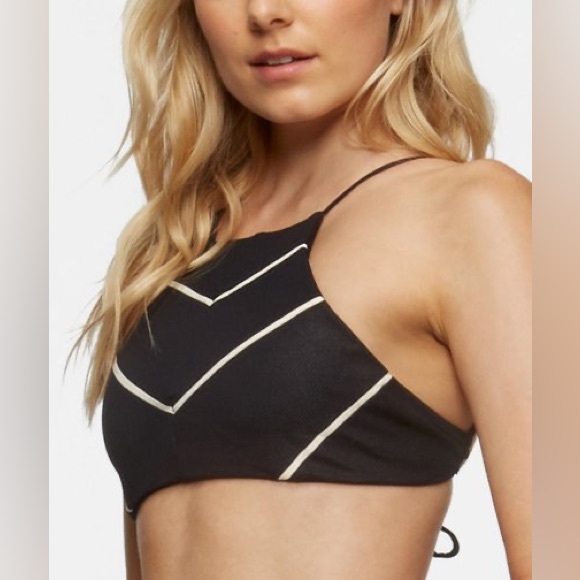 Tavik | Black High-Neck Easton Piqué Bikini - Women Small - Picture 8 of 12